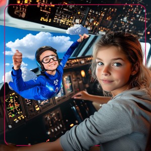 Fly and steer package for children