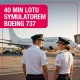 40 min B737 SIMULATOR + KEYCHAIN