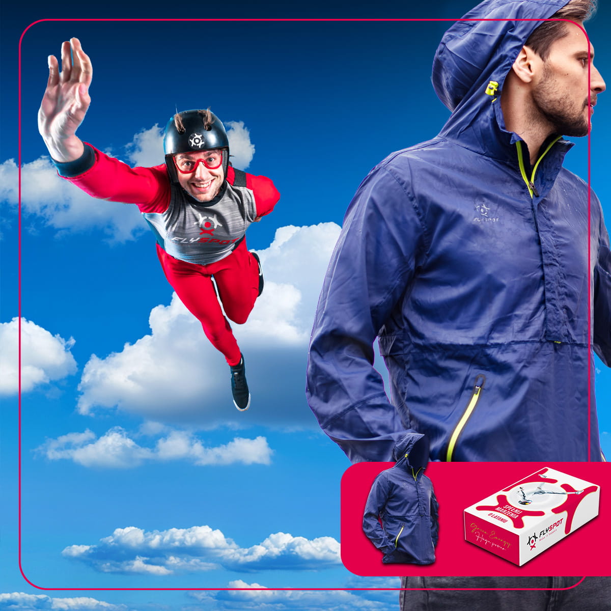 2 FLYSPOT FLIGHTS + JACKET