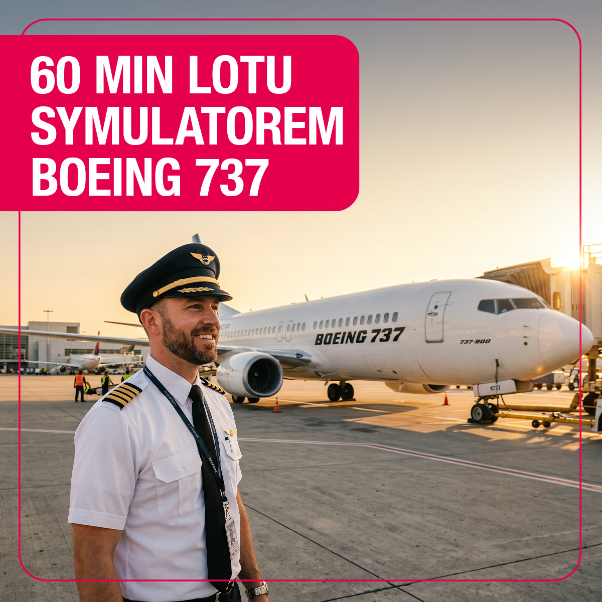60-minute flight on the best airliner Boeing 737-800 simulator for one person