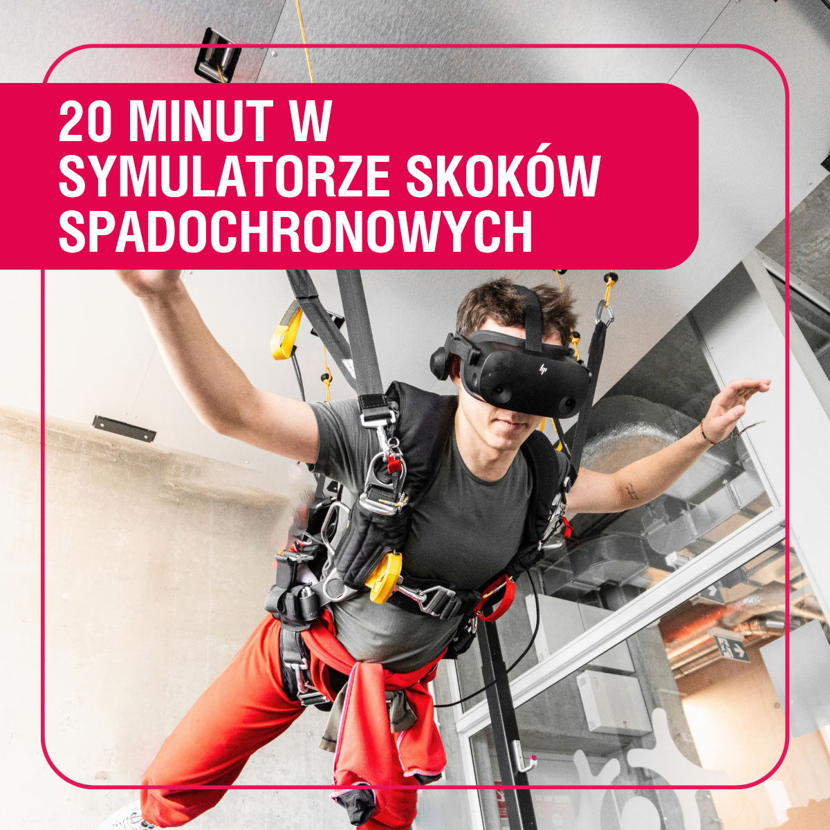 20 minutes in a skydiving simulator
